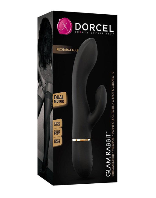 Dorcel - Glam Rabbit - Flexibele Rabbit Vibrator - Zwart-Erotiekvoordeel.nl