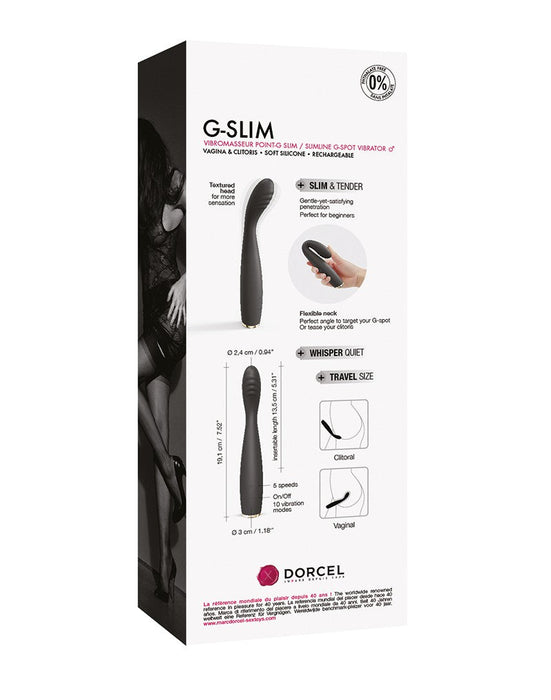 Dorcel - G-Slim G-Spot Vibrator - Zwart-Erotiekvoordeel.nl