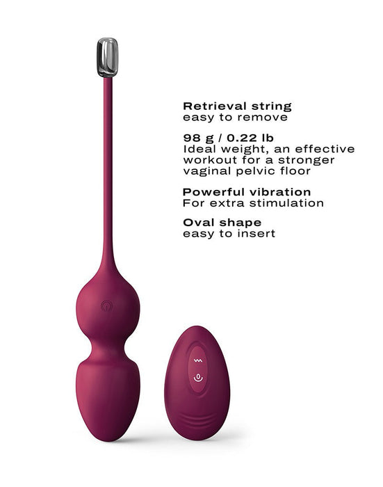 Dorcel - Love Balls - Vibrerende Kegel Balls Met Afstandsbediening- plum-Erotiekvoordeel.nl