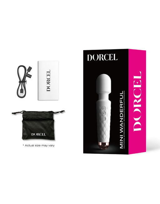 Dorcel - Mini Wanderful - Mini Wand Vibrator - Wit-Erotiekvoordeel.nl