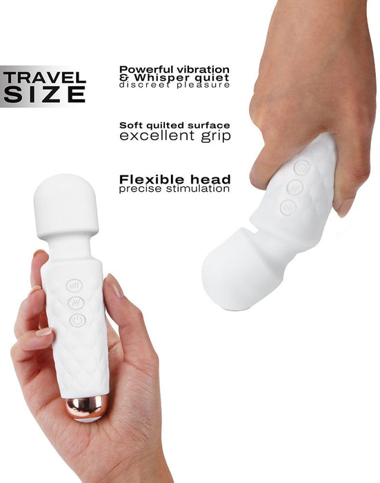 Dorcel - Mini Wanderful - Mini Wand Vibrator - Wit-Erotiekvoordeel.nl