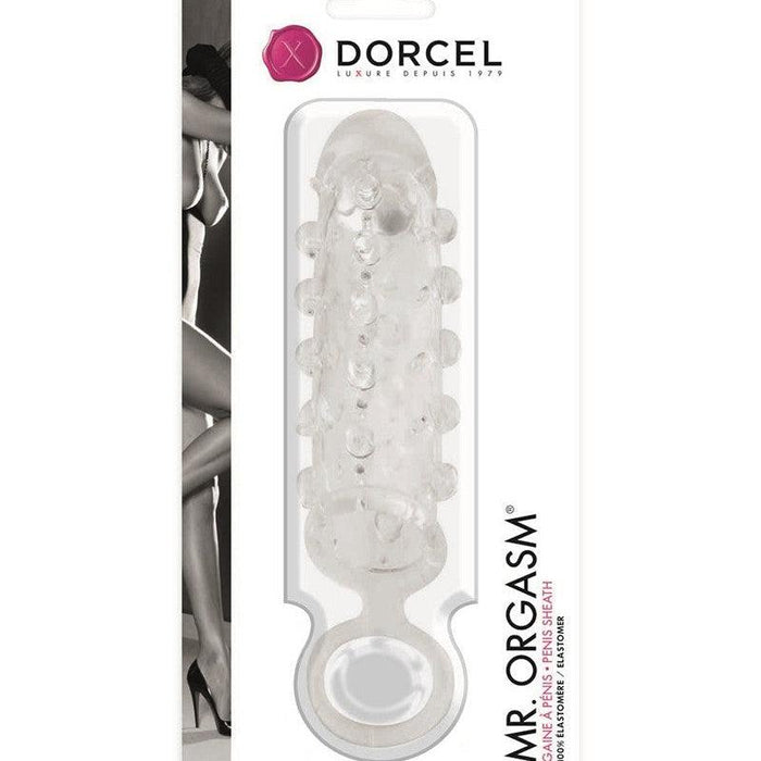 Dorcel - Mr. Orgasm Elastische Penis Sleeve Met Noppen - Transparant-Erotiekvoordeel.nl