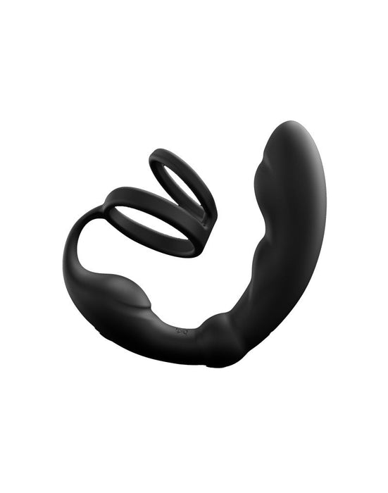 Dorcel - P-Ring - Perineum en Prostaat Vibrator - Met Dubbele Cockring - Zwart-Erotiekvoordeel.nl