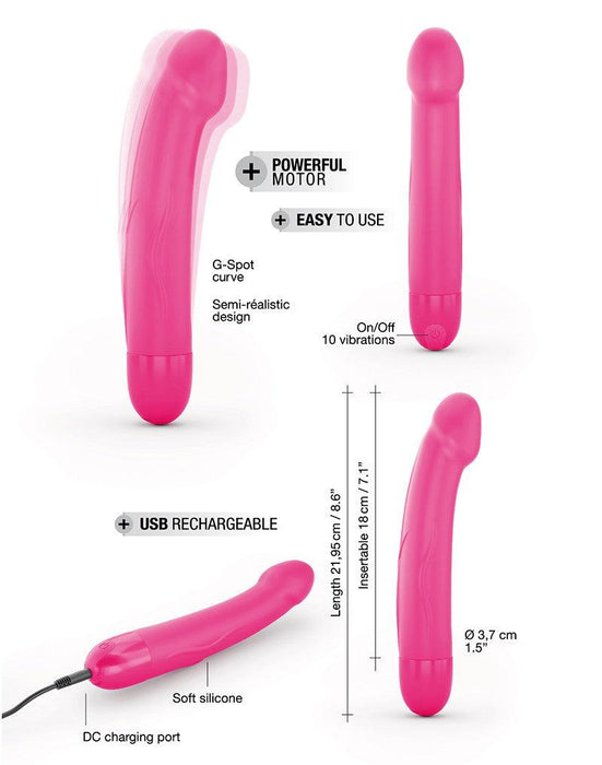 Dorcel - Real Vibration M - Realistische Vibrator - Roze-Erotiekvoordeel.nl