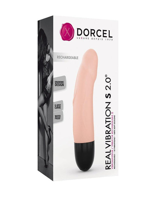 Dorcel - Real Vibration S 2.0 - Oplaadbare Realistische Mini Vibrator - Lichte Huidskleur-Erotiekvoordeel.nl