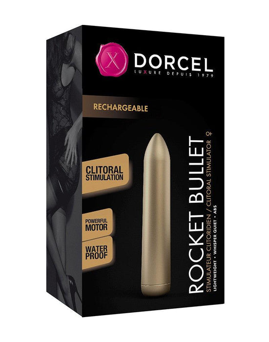 Dorcel - Rocket Bullet - Gold oplaadbare Vibrator Met 16 vibratie standen-Erotiekvoordeel.nl