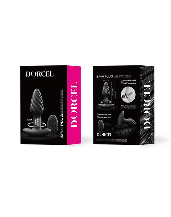 Dorcel - Spin Plug - 360 Graden Roterende Vibrerende Anaal Plug - Zwart-Erotiekvoordeel.nl