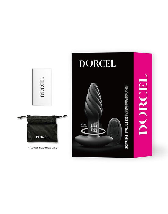 Dorcel - Spin Plug - 360 Graden Roterende Vibrerende Anaal Plug - Zwart-Erotiekvoordeel.nl