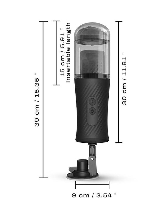 Dorcel - Thrust Blow - Automatische Stotende Masturbator - Zwart-Erotiekvoordeel.nl