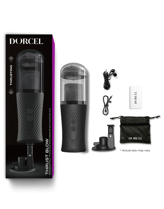 Dorcel - Thrust Blow - Automatische Stotende Masturbator - Zwart-Erotiekvoordeel.nl