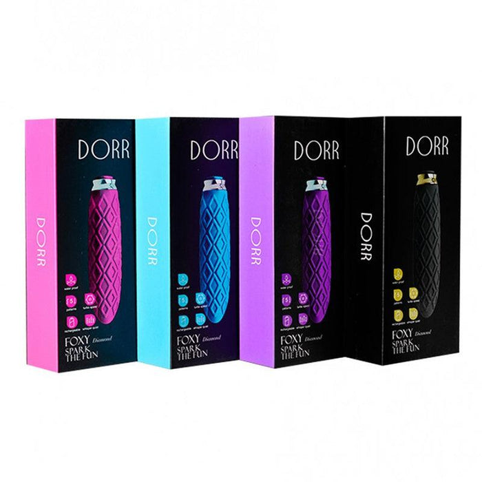 Dorr - Foxy Diamond Mini Vibrator - Zwart-Erotiekvoordeel.nl