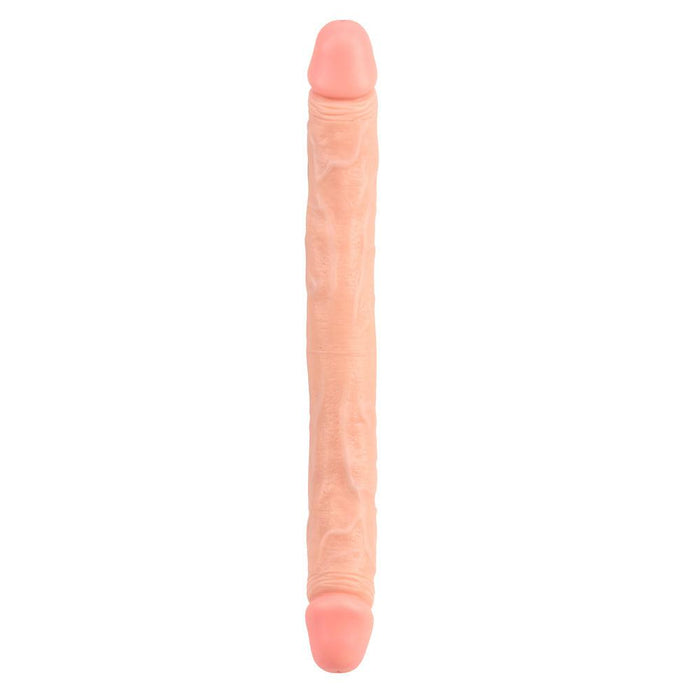 Chisa Toys - Dubbele dildo - Ladybro 03 - Lichte Huidskleur-Erotiekvoordeel.nl