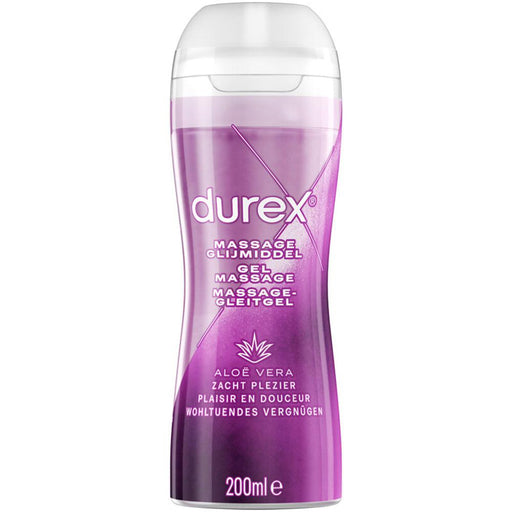 Durex - Massage Gel en Glijmiddel - 2 in 1 - Met Aloe Vera - 200 ml-Erotiekvoordeel.nl