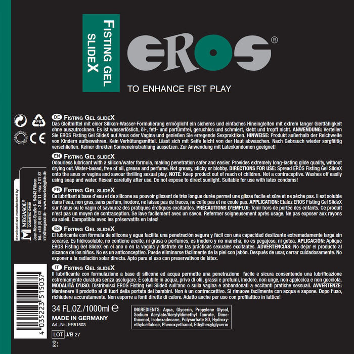 Eros - Fisting Gel - UltraX-Erotiekvoordeel.nl