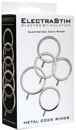 ElectraStim - Electrosex - Electra Rings - Massief Metalen Cockringen Set - 5 maten-Erotiekvoordeel.nl