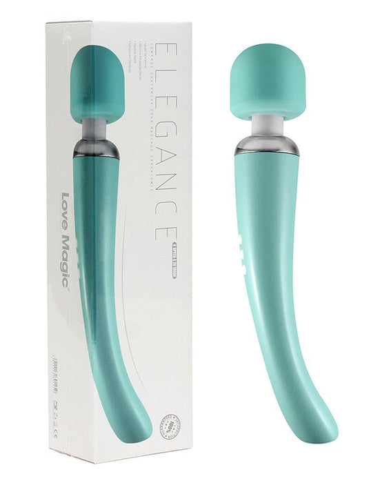 Elegance Wand Vibrator oplaadbaar - Turquoise-Erotiekvoordeel.nl