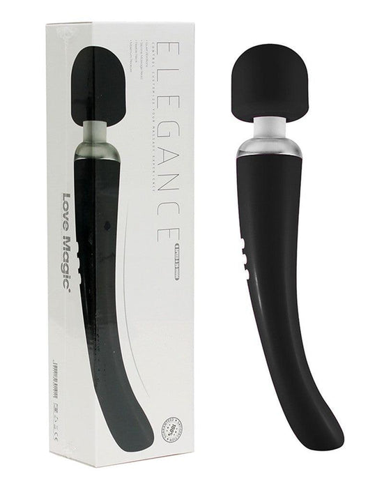 Elegance Wand Vibrator - oplaadbaar - Zwart-Erotiekvoordeel.nl