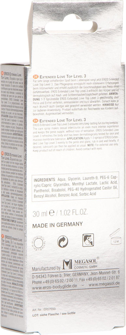 Eros - Extended Love Level 3 Spray - Orgasmevertragend - 30 ml-Erotiekvoordeel.nl