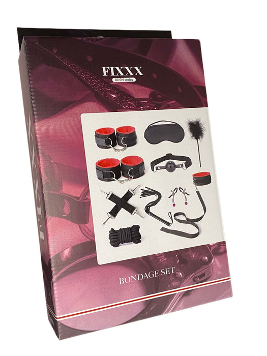 Fixxx - BDSM Set - #ListenTight - 11 delen - Zwart/Rood-Erotiekvoordeel.nl