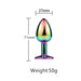 Fixxx - Bunny Tail Buttplug - Lengte 71 mm - Diameter 78 mm - Rainbow-Erotiekvoordeel.nl