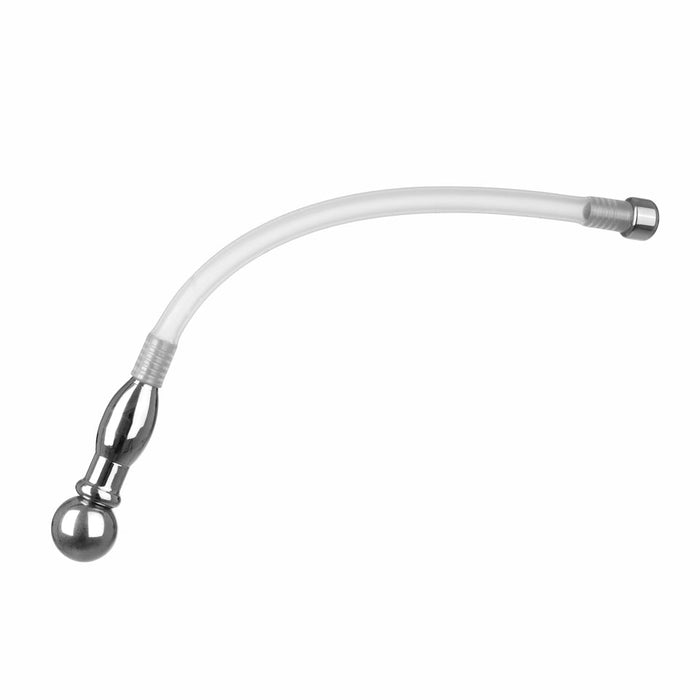 Fixxx - Holle Flexibele Penis Plug met Dopje - Lengte 175 mm - Zilver-Erotiekvoordeel.nl