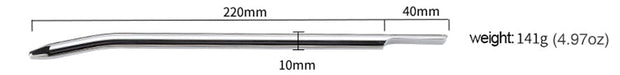 Fixxx - Urethrale Dilator - Lengte 22 cm - Diameter 10 mm - Zilver-Erotiekvoordeel.nl