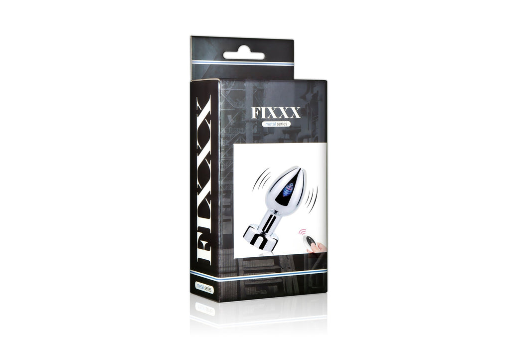 Fixxx - Vibrerende RVS Anaal Plug - Zilver - Diameter 36 mm-Erotiekvoordeel.nl