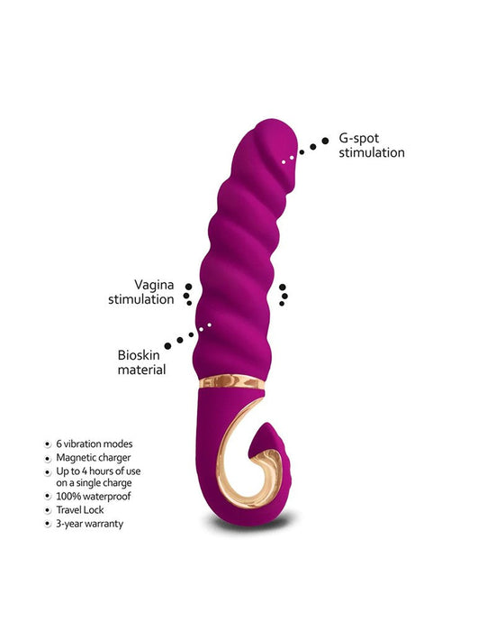 G-Vibe - G-Jack - Mini Geribbelde Vibrator - Paars-Erotiekvoordeel.nl