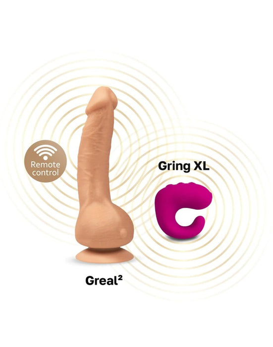 G-Vibe - G-Real - Mini Vibrerende Dildo - 3 x 18 cm - Lichte huidskleur-Erotiekvoordeel.nl