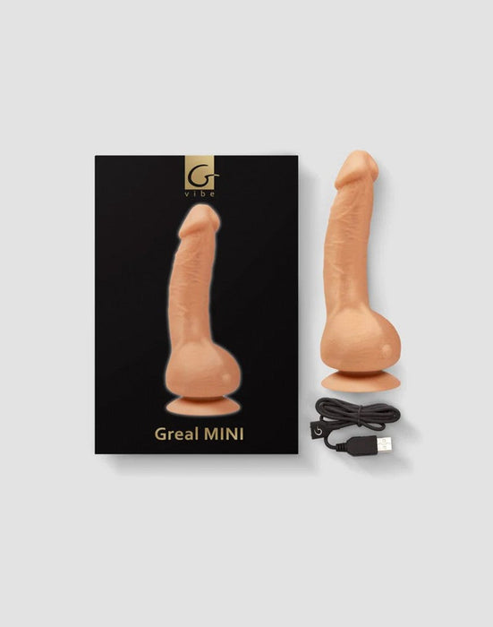 G-Vibe - G-Real - Mini Vibrerende Dildo - 3 x 18 cm - Lichte huidskleur-Erotiekvoordeel.nl