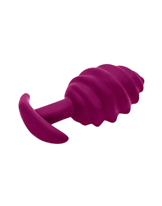 G-Vibe - G-plug Twist 2 - Geribbelde Buttplug - Paars-Erotiekvoordeel.nl