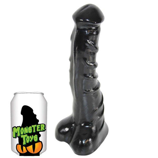 Gangbangster - Basilic - Dildo - 22 x 6 cm - PVC - Zwart-Erotiekvoordeel.nl