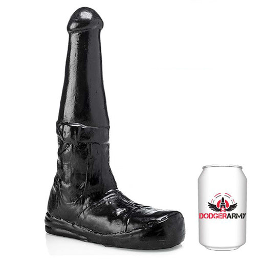 Gangbangster - Boots - Dildo - 26 x 8,5 cm - PVC - Zwart-Erotiekvoordeel.nl