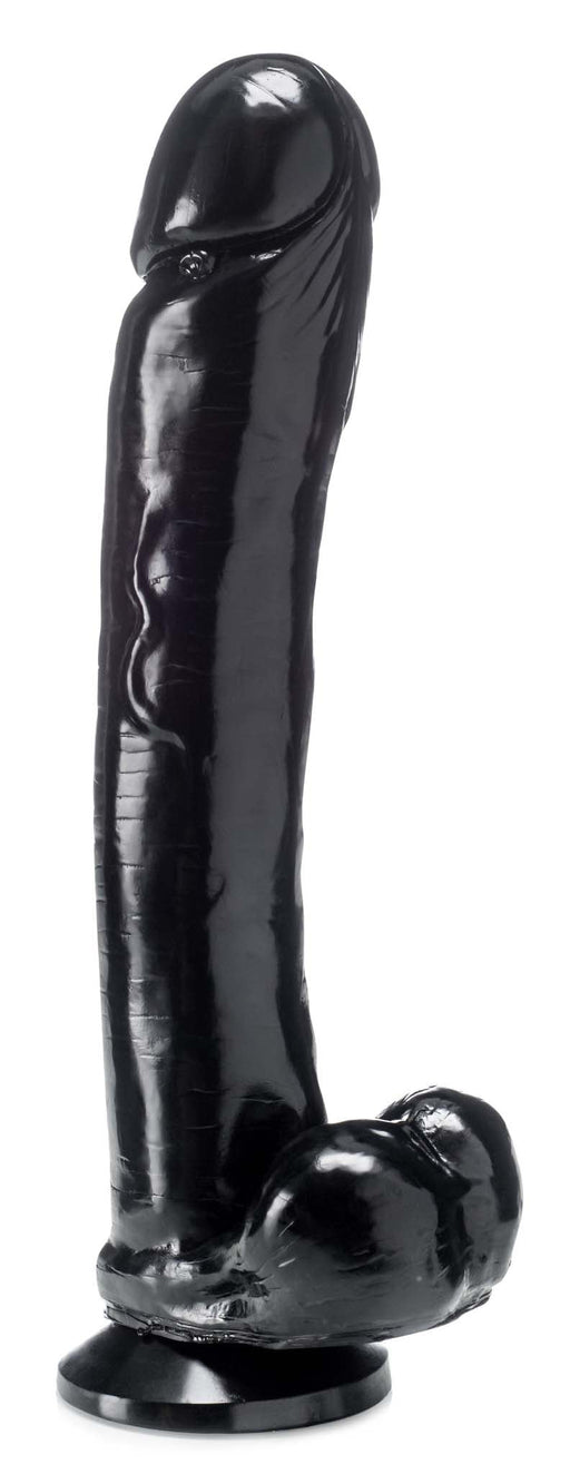 Gangbangster - Super Ken - Dildo - 30 x 6 cm - PVC - Zwart-Erotiekvoordeel.nl