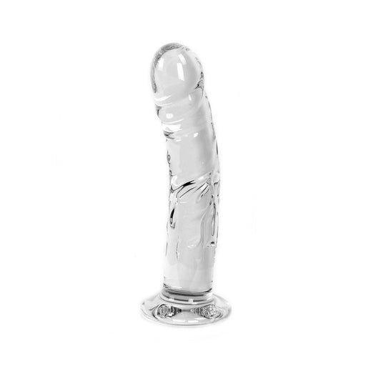 Glazen Dildo rond - Transparant-Erotiekvoordeel.nl