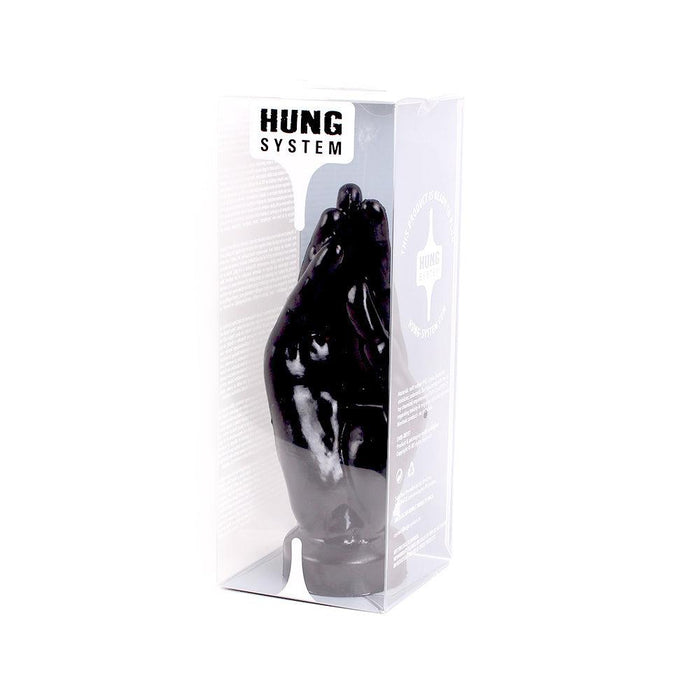 HUNG System - Hello - Fisting Dildo - 24 cm - Zwart-Erotiekvoordeel.nl