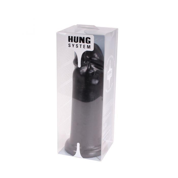 HUNG System - XXXL Dildo met Vac-U-Lock 25 cm - Zwart-Erotiekvoordeel.nl