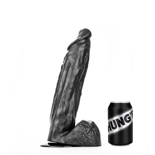 HUNG'R - Bruno - Dildo - Zwart - 36 cm - Ø 7.7 cm-Erotiekvoordeel.nl