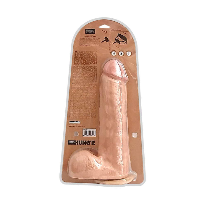 HUNG'R - David - Dildo - Lichte huidskleur- 33 cm - Ø 7.6 cm-Erotiekvoordeel.nl