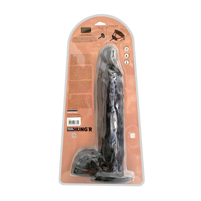 HUNG'R - Goliath - Dildo - Zwart - 36 cm - Ø 7.6 cm-Erotiekvoordeel.nl