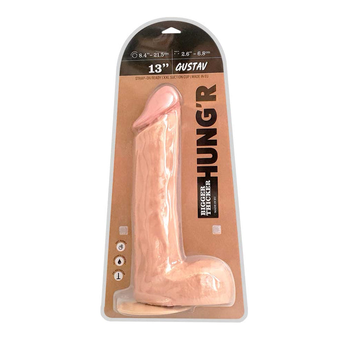 HUNG'R - Gustav - Dildo - Lichte huidskleur - 33 cm - Ø 6.8 cm-Erotiekvoordeel.nl