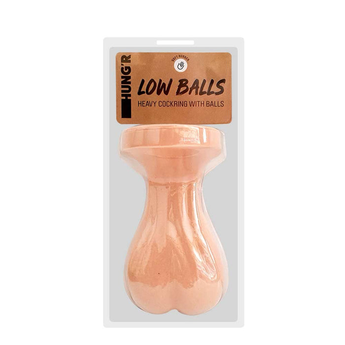 HUNG'R - Low Balls - Heavy Cockring - Lichte huidskleur-Erotiekvoordeel.nl