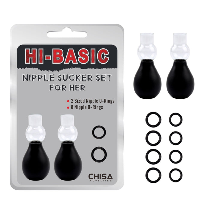 Hi- Basic - Nipple Sucker Set for Her - Zwart-Erotiekvoordeel.nl