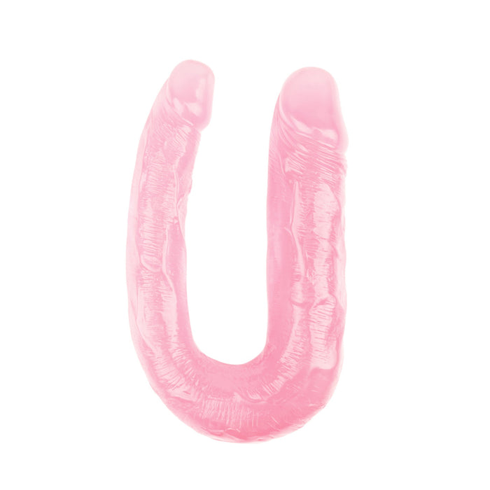 Hi-Rubber - Dubbele Dildo - 33 cm - Roze-Erotiekvoordeel.nl