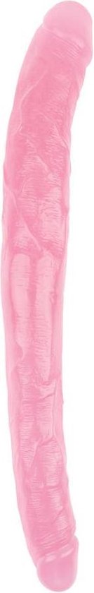 Hi-Rubber - Dubbele Dildo - 45 cm - Roze-Erotiekvoordeel.nl