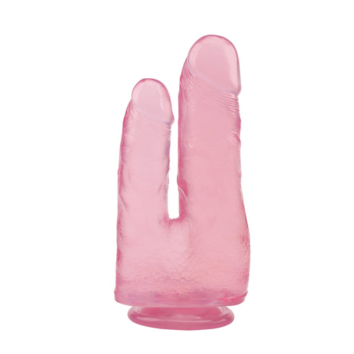 Hi-Rubber - Dubbele Penetratie Dildo - 23 cm - Roze-Erotiekvoordeel.nl