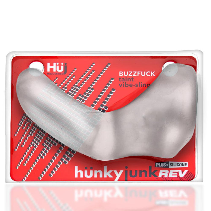 Hünkyjunk - Buzzfuck - Vibrerende Cocksling - Transparant Ice-Erotiekvoordeel.nl