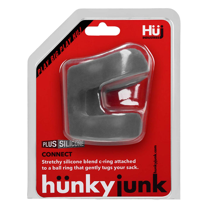 Hünkyjunk - Connect - Penis & Balzak Tugger Ring - Grijs-Erotiekvoordeel.nl