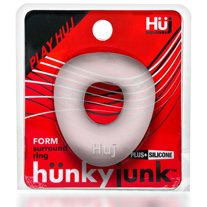 Hünkyjunk - Form - Gebogen Cockring - Transparant-Erotiekvoordeel.nl