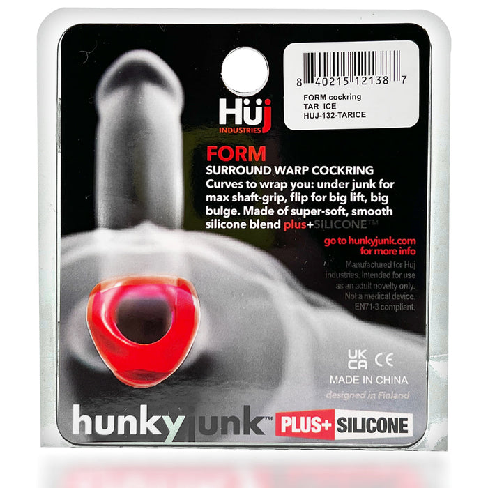 Hünkyjunk - Form - Gebogen Cockring - Transparant-Erotiekvoordeel.nl